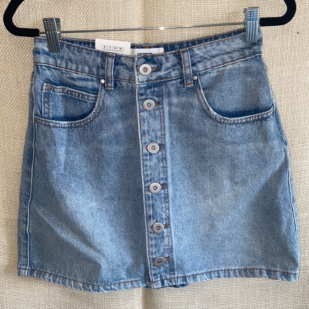 DENIM MINI SKIRT